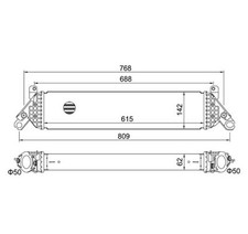 HART 621 267 Ladeluftkühler für MAZDA