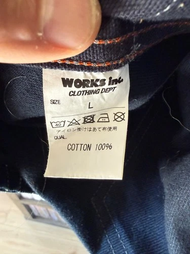 Iron Heart Vest-IHV-02-IND- Indigo Wabash/Duck Work Vest -LARGE image 3