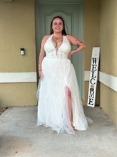 beautiful, brand new David  s bridal wedding dress 