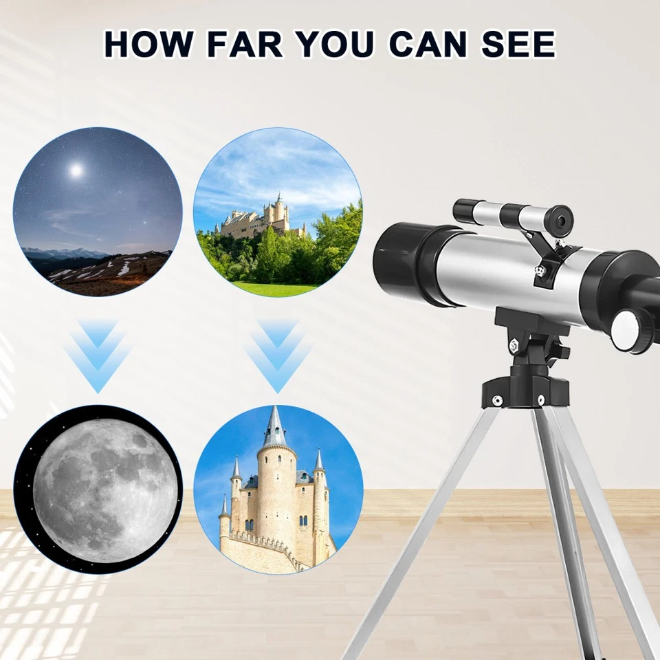  Erwachsene Fernrohr Telescope Astronomie Teleskop Kinder Teleskope - Bild 2 von 4
