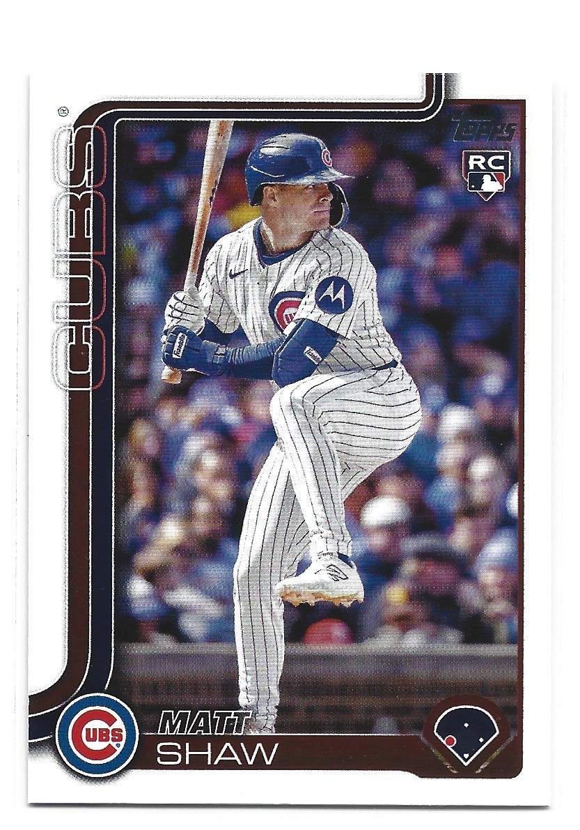 Matt Shaw 2025 Topps Update Series #US200 ROOKIE - Cubs