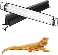 T5 UVB Reptile Light Fixture, UVA Light for Reptiles Bearded Dragon, 10.0 Bul...