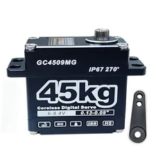 GOTECK 45KG Coreless Digital Servo,Large Torque 8.4V Full Metal Gear IP67 