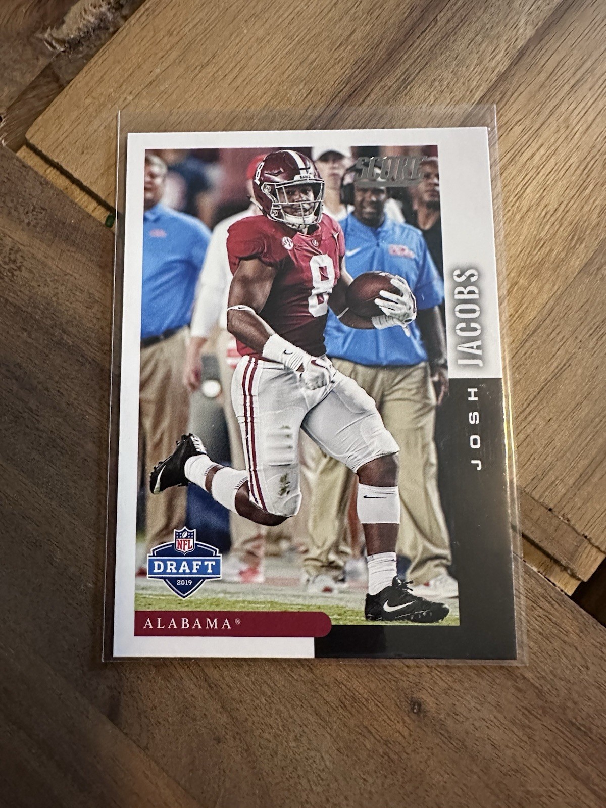 2019 Score NFL Draft Josh Jacobs #DFT-7 (RC) Alabama Crimson Tide Packers