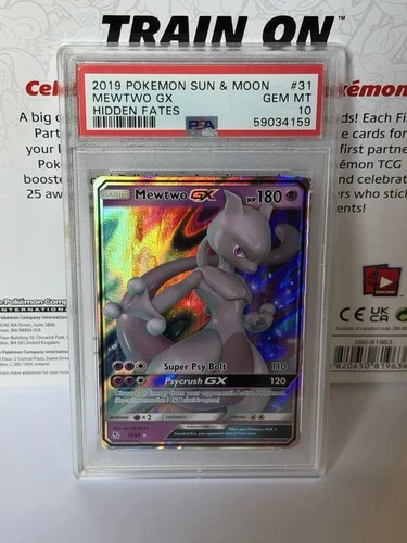 Pokémon Mewtwo GX 31/68 Hidden Fates Ultra Rare Holo PSA 10 Card