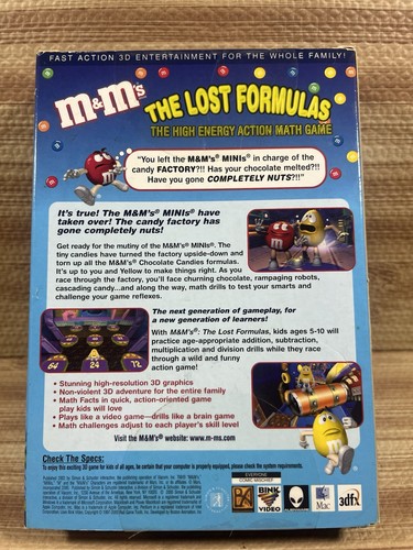 M&M’s The Lost Formulas Big Box 2000 gioco per PC nuovo con scatola - Foto 2 di 2