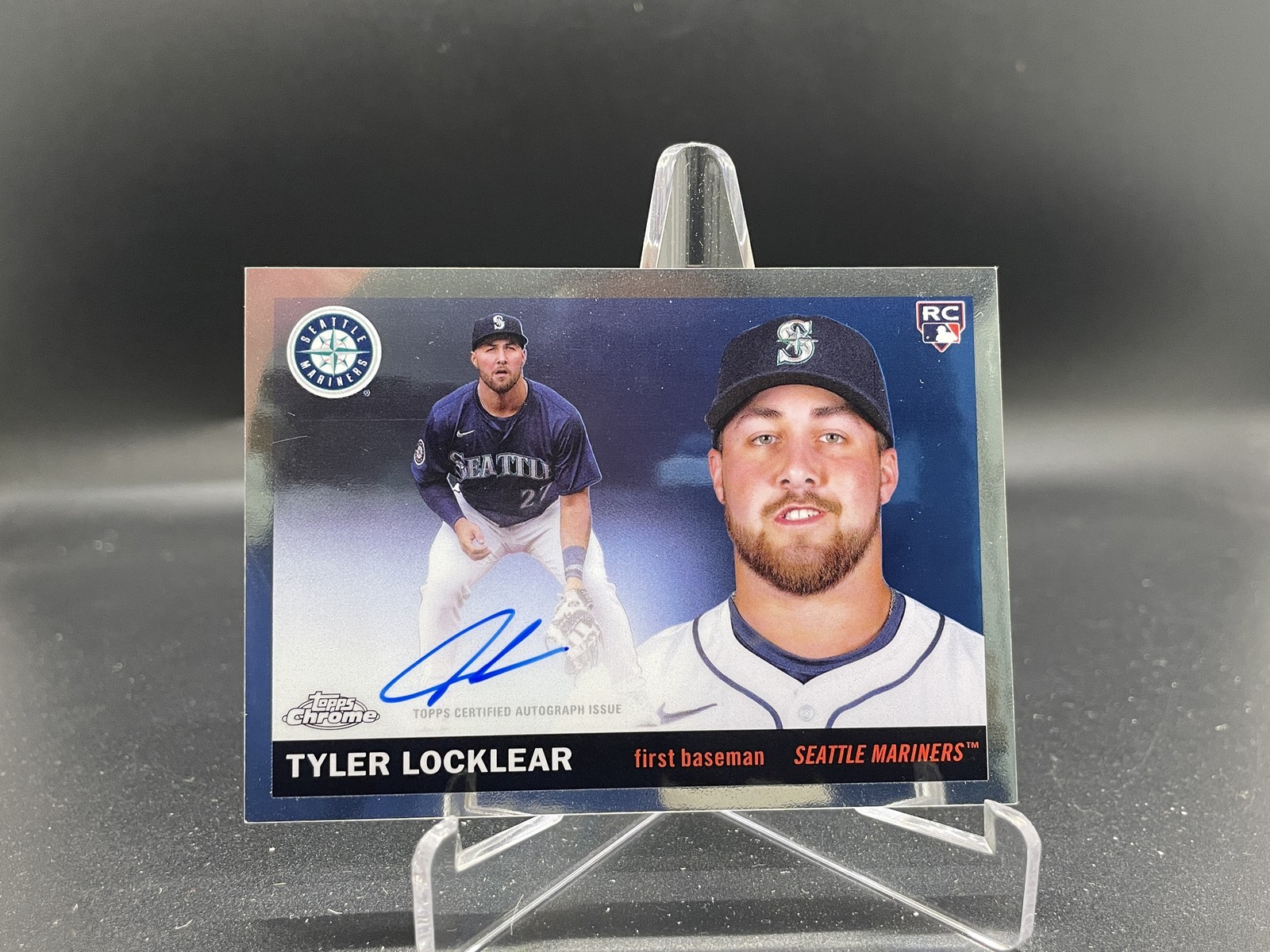 Tyler Locklear 2025 Topps Chrome Platinum Auto CPA-TL Seattle Mariners Rookie