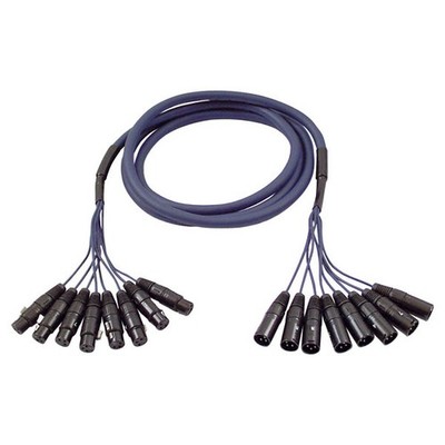 DAP Peitsche 8-Weg XLR Männlich zu XLR Weiblich 6m