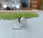 Handmade Moonstone Ring: 925 Sterling Silver Boho Jewelry Ring All Size