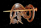 🐉 Vintage Bronze Dragon Hair Slide / Hair Stick Holder – Fantasy Celtic Renaiss — photo 7