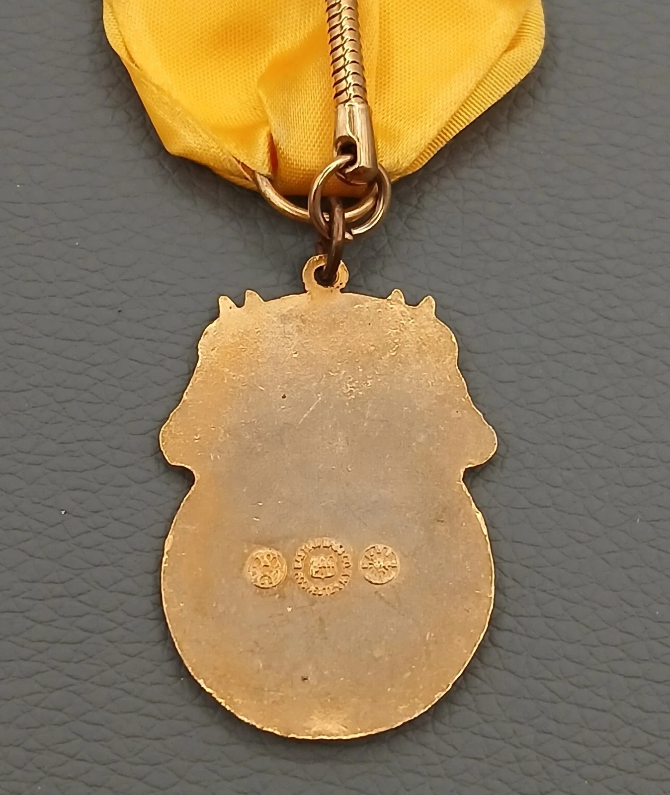 Teamsters Delegate Badge Keyring 6" Gold Yellow Ribbon 1986 Las Vegas Convention image 9