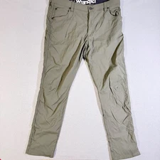 Wrangler ATG All Terrain Gear Mens Pants Olive Green Outdoor Hiking 38x32