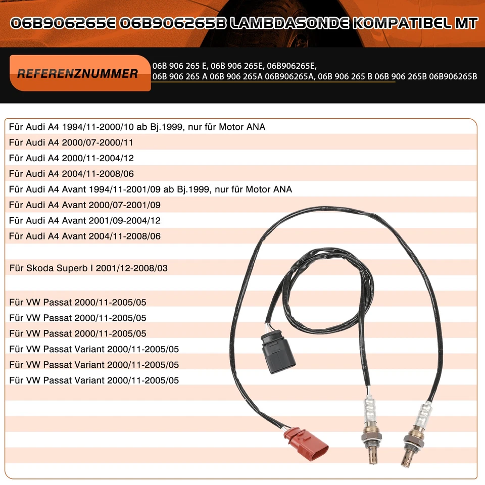 Sonda lambda sonda diagnostica per Skoda Superb I 2001-2008 06B906265E sonda lambda - Immagine 4 di 4