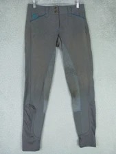 Piper Womens Medium 30x29 Gray Full-Seat Riding Breeches