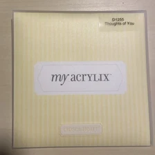 Close To My Heart, My Acrylix - D1255 “Thoughts of You” Cling Stamp Set Flowers