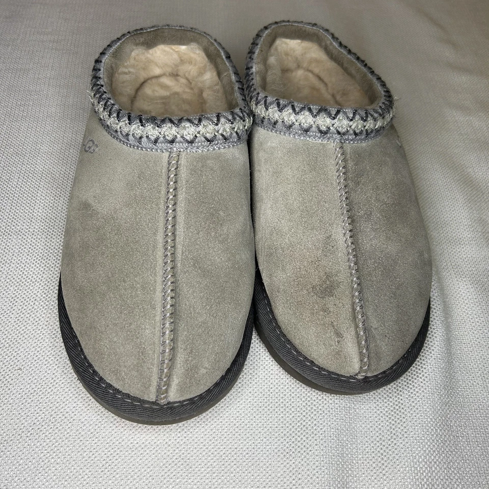 Zapatillas UGG TASMAN Mujer Talla 8 Piel de Oveja Zapatillas Interior Exterior Gris Zapato Foto 2 de 3