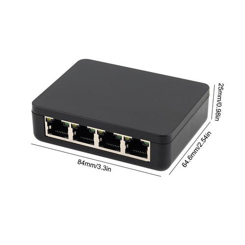 1X RJ45 Splitter 1000Mbps Adapter 1 to 4 Ways LAN Ethernet Splitter Network - Afbeelding 9 van 18