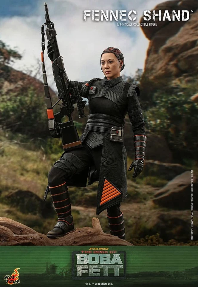 TV Masterpiece The Book of Boba Fett Fennec Shand Action Figure Black Hot Toys - Image 4 of 4