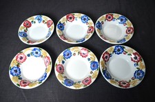 S8166 SERVIZIO DA 6 PIATTI FONDI IN CERAMICA RICHARD GINORI MONDOVÌ ANEMONI