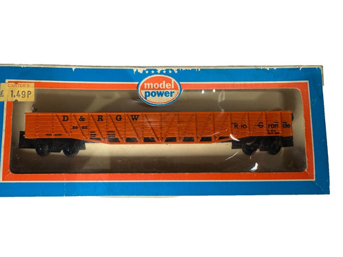 Model Power Holz Gondel 9093 Rio Grande orange Hopper Car boxed neuwertig | Zustand: Used