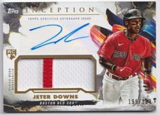 2023 Topps Inception - Jeter Downs Patch Auto /199 RC - Boston Red Sox #IAP-JDO