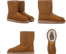 NIB Women's Koolaburra by UGG Classic Short Winter Boots Chestnut