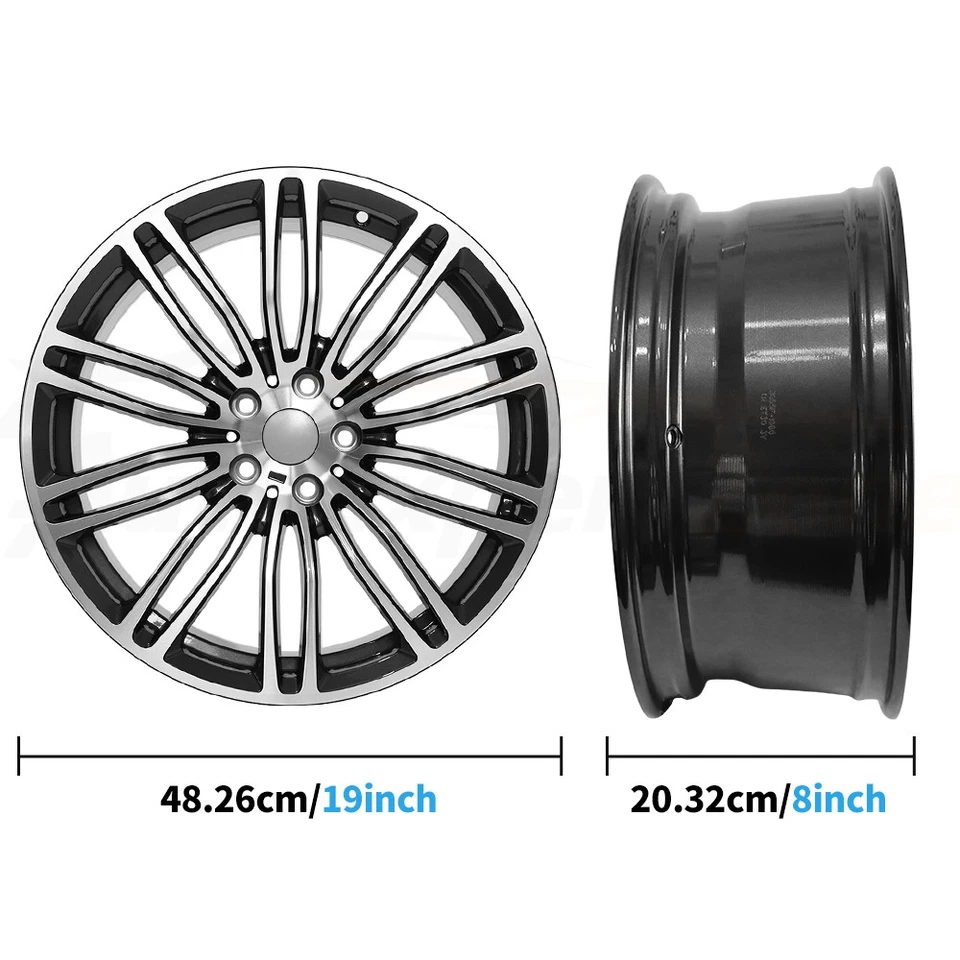 For BMW 5-Series M550i 530e xDrive 530i 540d 540i 550i 19" x 8" 17-20 Wheel Rim - Изображение 4 из 4