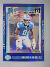 2024 Panini Donruss Optic - Rated Rookie Terrion Arnold #290 Blue Hyper Prizm