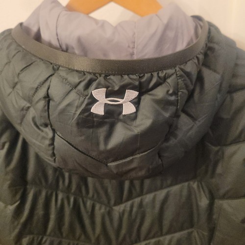 UNDER ARMOUR Men COLD GEAR REACTOR MagZip Stow Puffer Jacket-Hunter Green-SMALL - Picture 22 of 24