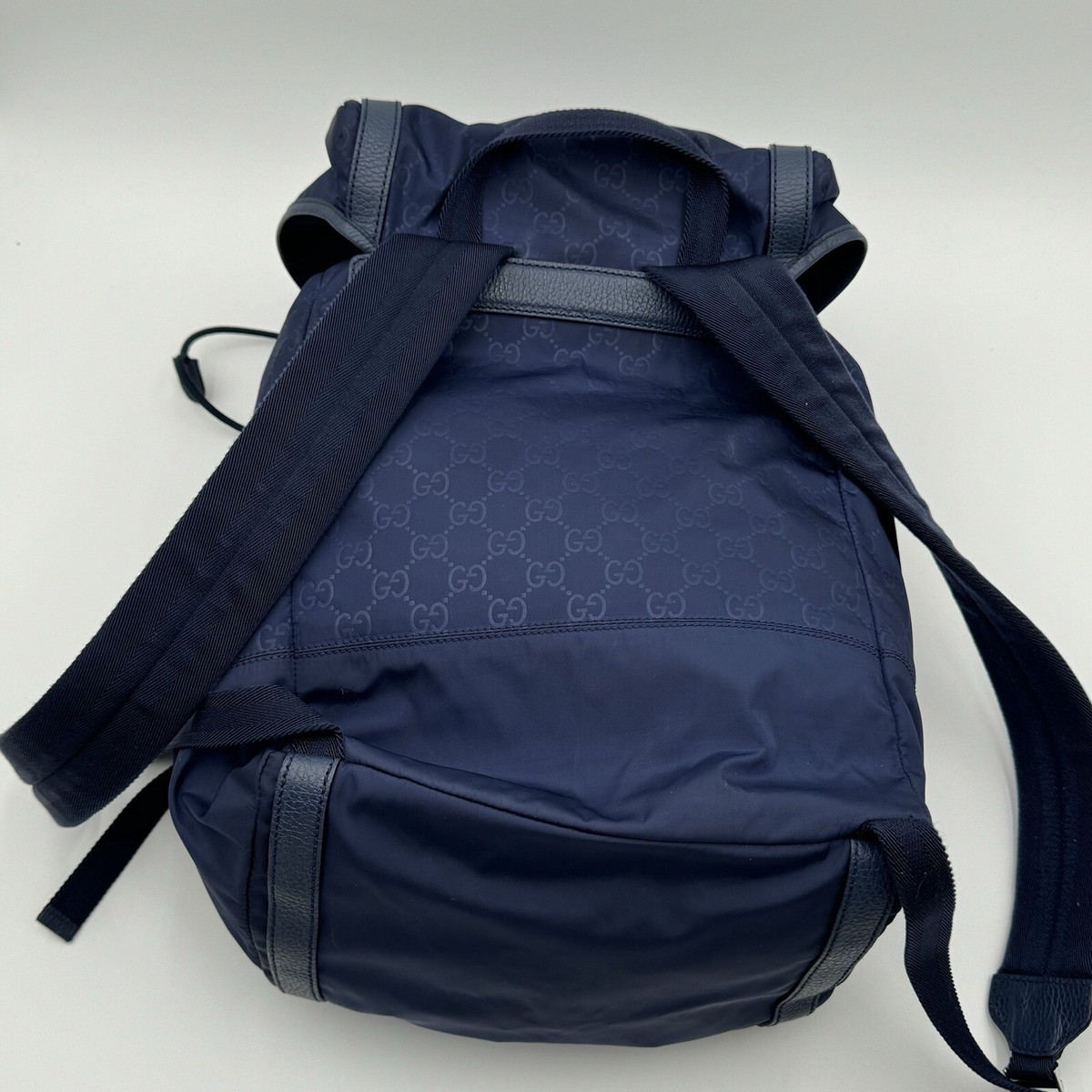 Gucci Nylon Monogram Medium Light Double Buckle Backpack | eBay display picture 1