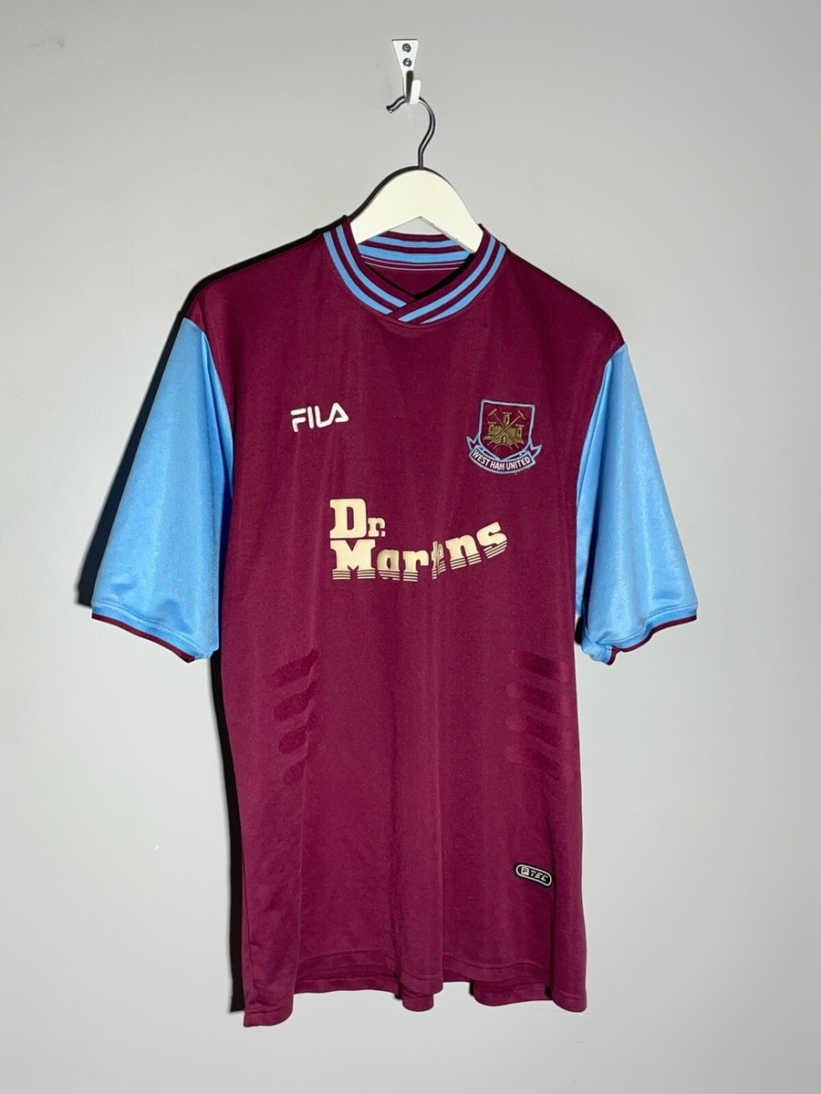 West Ham United Fila 2001/03 Vintage Dr.Martens Football West Ham United Fila 2001/03 Vintage Dr.Martens Football