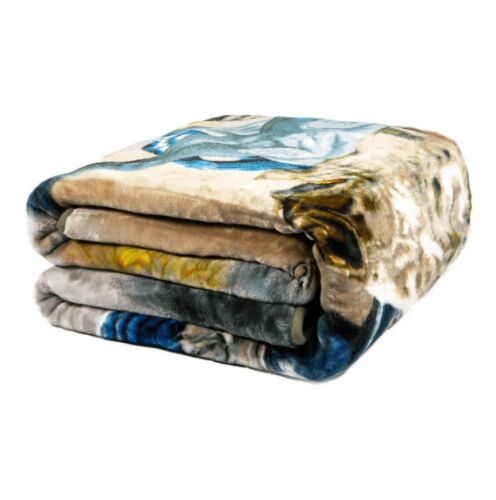 Signature Collection 13 Wild Horses Soft Throw Blanket Queen Size - Picture 2 of 3