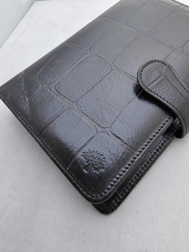 Mulberry Congo Black Leather Palm Pilot PDA Wallet Organiser Case Document - Picture 4 of 8