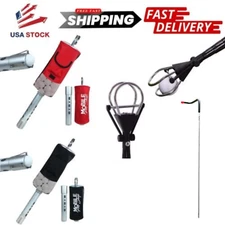 Golf Ball Retriever 12ft Telescopic | V-Shaped Club Holder | Golf Ball Shag Bag