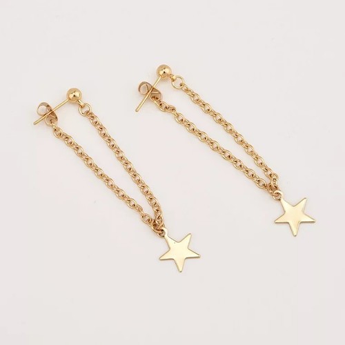 Mini Geo Hollow Combo Ear Jacket Studs Hook Bar Front Back Butterfly Earrings - Picture 133 of 144