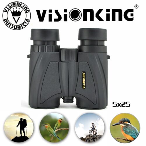 Visionking 5x25 Binoculares Ultra Gran Angular teatro de carreras concierto impermeable   - Imagen 1 de 9