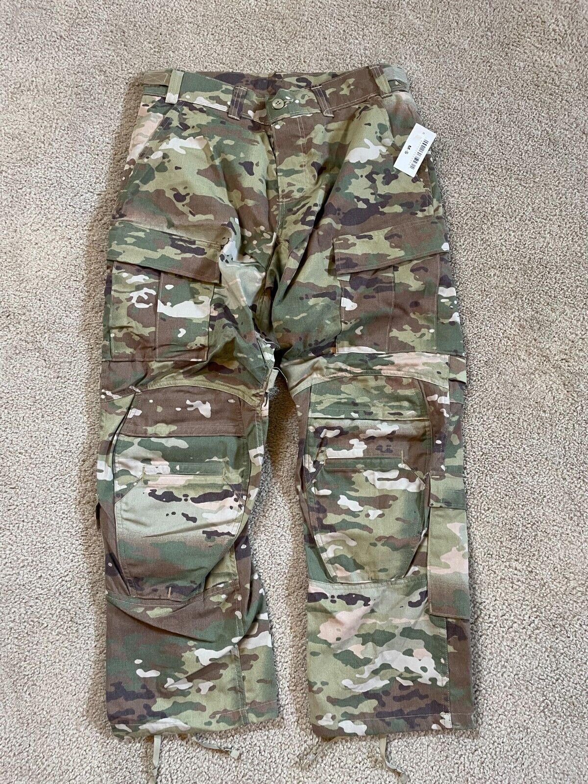 ARMY COMBAT PANT W/ KNEE PAD SLOTS OCP CAMO MEDIUM SHORT NEW