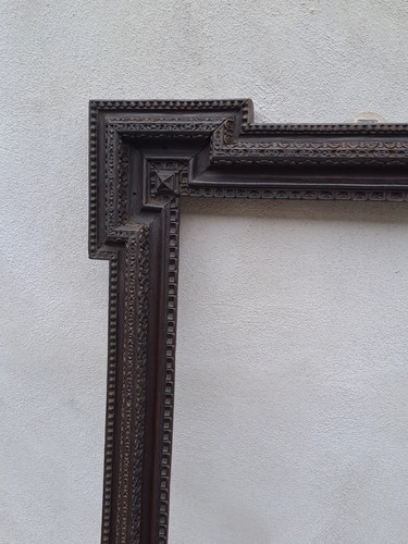 antica cornice in legno guilloche' - Foto 4 di 15