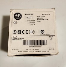 New! Allen Bradley 800T-XD1Y Ser A Contact Block 1 NO Stackable OPEN BOX