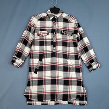 Zara Basic Collection Women's 3/4 Sleeve Shirt Dress Tartan  Multicolor  Size S