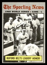 1970 Topps Baseball #305 World Series Game 1 (Buford Belts ...) VG/EX *e2