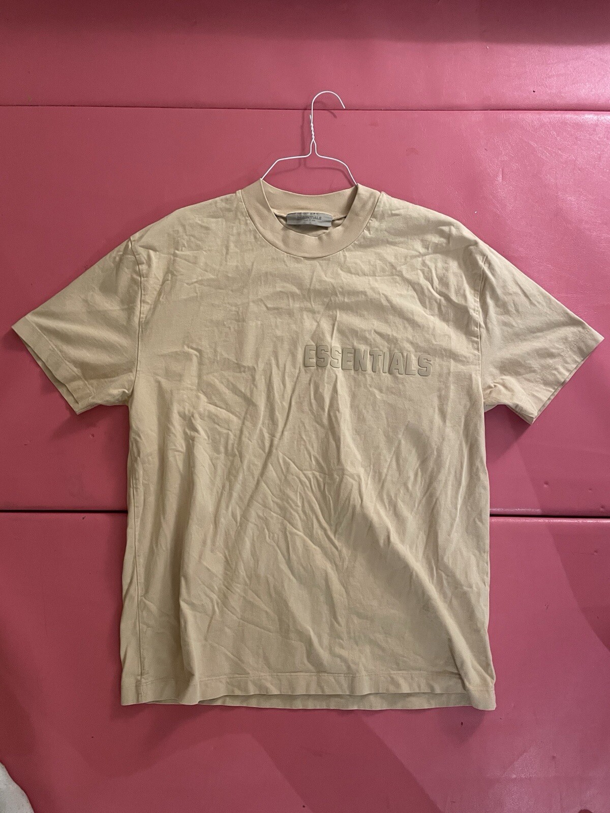 Fear of God Brand New Authentic Essentials SAND Short Sleeve Tee with Tags