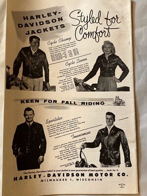 Harley Enthusiast Sept 1954 Model Intro For 1955 Models KH FLH