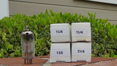 1U4 x2 1S5 3V4 Used Tube Set Zenith G500 Transoceanic-90%+-Free Shipping in US