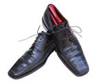 David Eden Charlie Genuine Crocodile Brown Leather Oxford Dress Shoe Men’s SZ 9 — photo 2