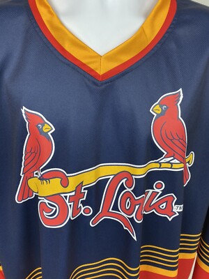 Maillot St Louis Cardinals Homme XL – Bally – Tricot Manches Longues Col V