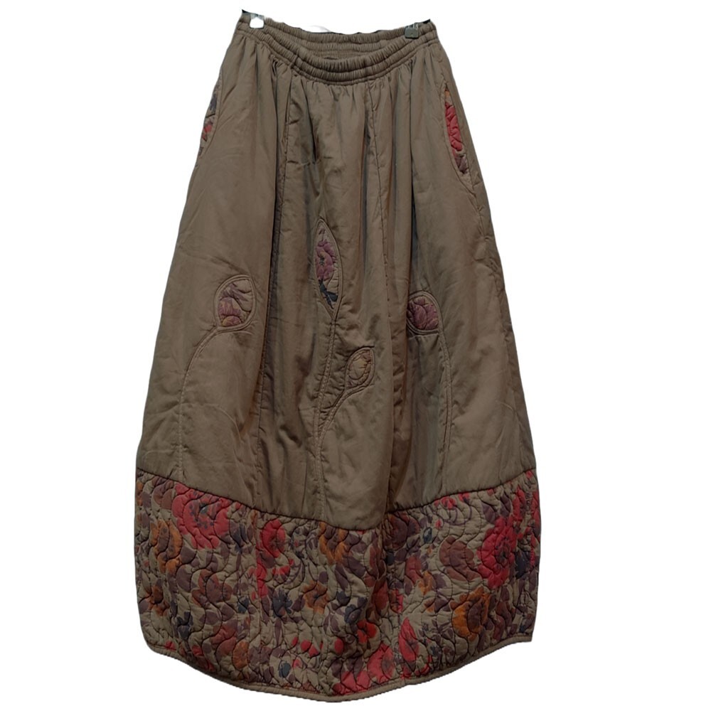Mafuku quilted padded 2XL cotton banding long skirt ab6832