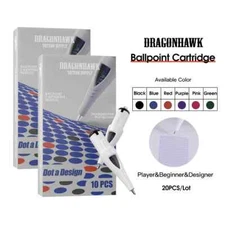 Ballpoint Tattoo Cartridges Needles Drawing Tattoo Refill Multicolor Stipplings 