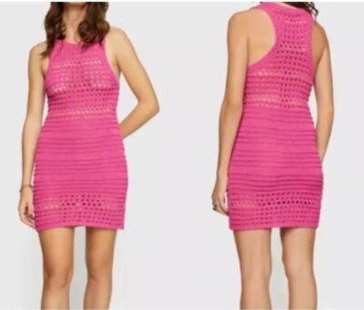 open lace back dress Buy Rebecca Minkoff Women's Lanzy Short Sleeve Knit Dress, Petal Pink,  Extra Small at Amazon.in