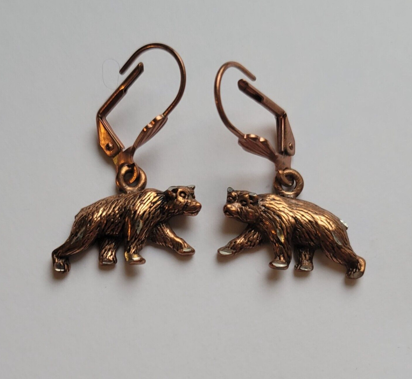 Waldeck Johnson Vintage Solid Copper Bear Leverba… - image 1